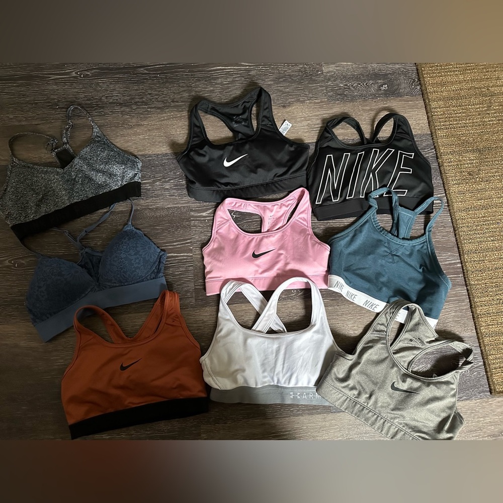 Nike Sports Bra Bundle Of 9 Size S